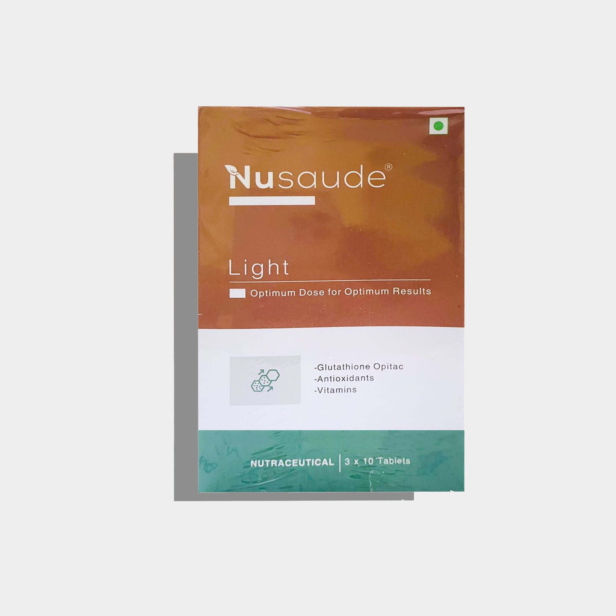 nusaude glutathione Light L-Glutathione with Silybum Marianum and N-Acetyl L-Cysteine Tablets, Antioxidants, Vitamins, 30 Tablets Health & Personal Care NUSAUDE LIGHT TABLET Skinfinity
